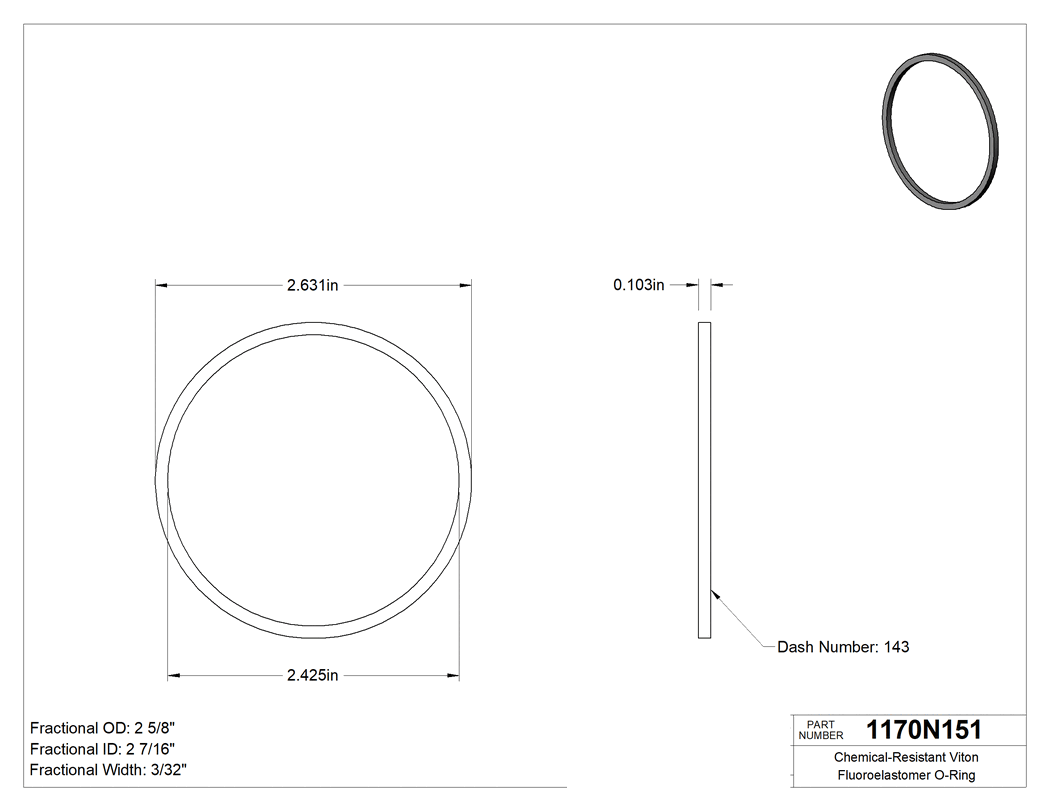 Technical drawing - 1170N151